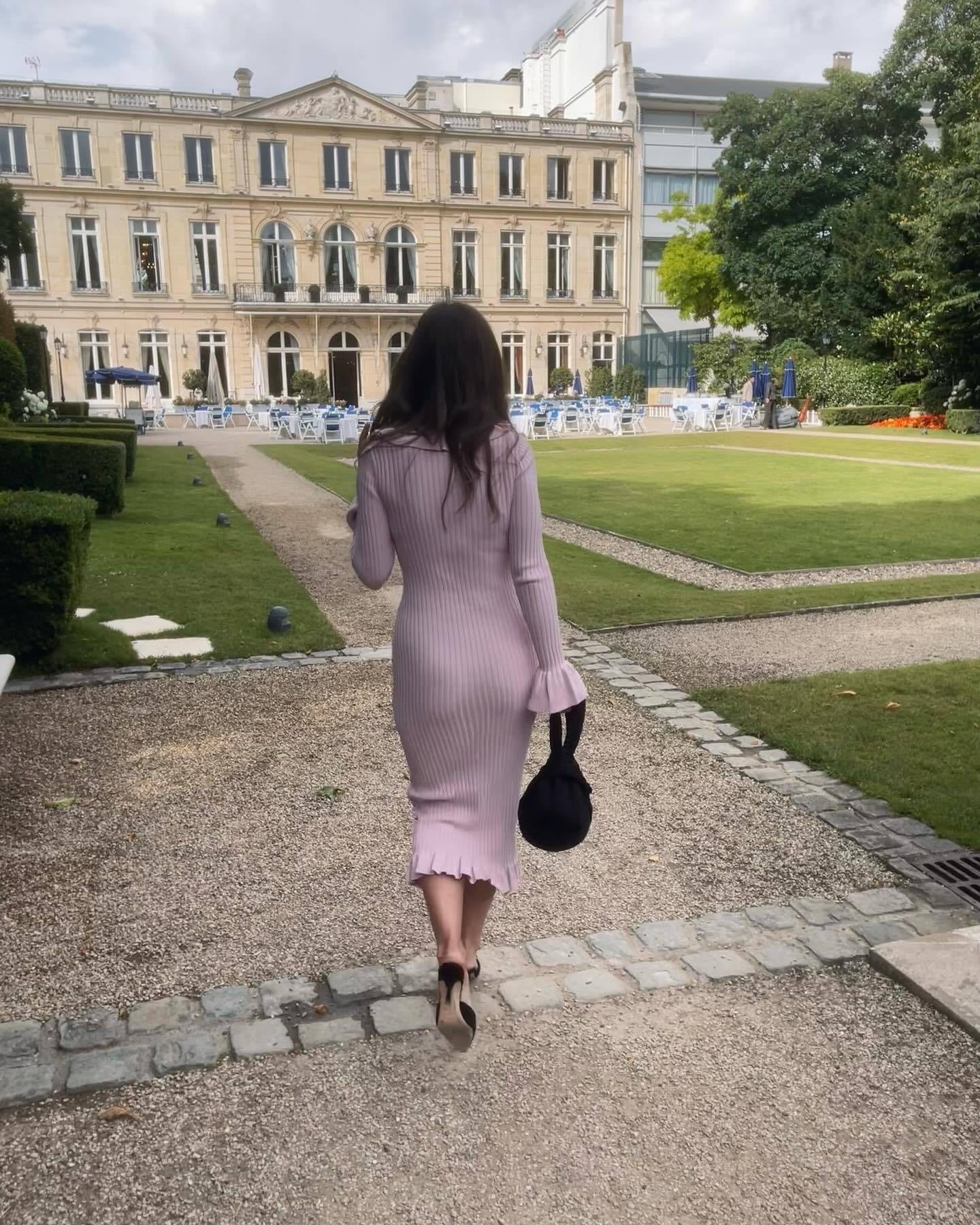 Elegant Knitted Midi Dress for Women