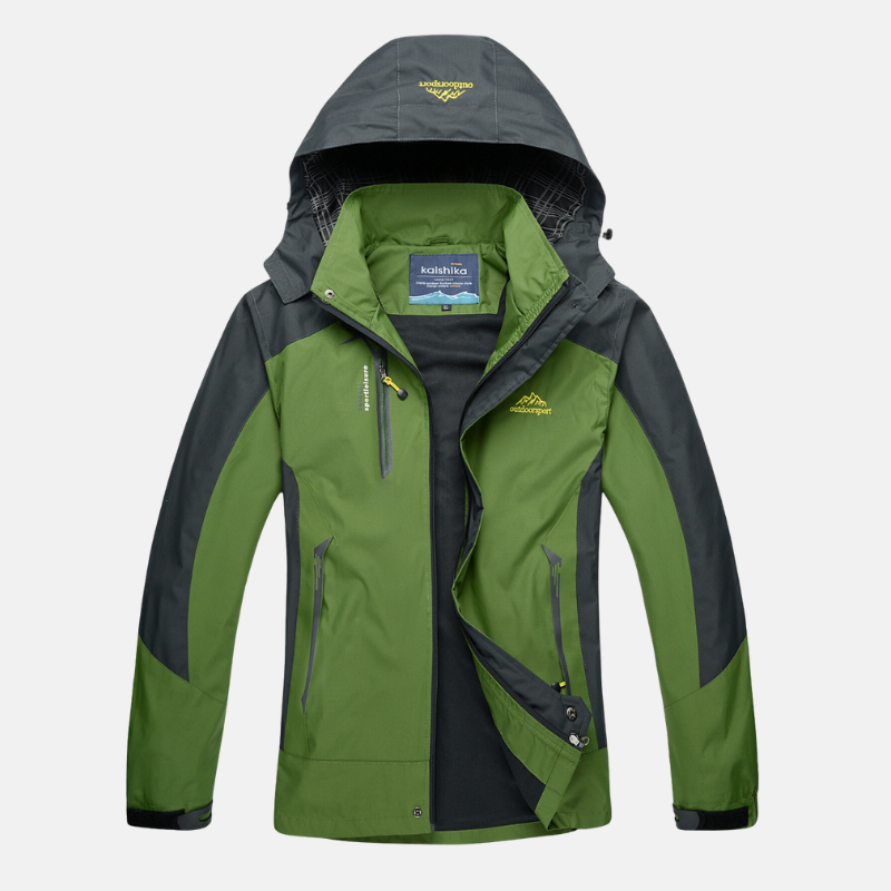 Wom Jacket - Woven Fabric - Crew Neck With Hood - Hip Length - Regular Fit