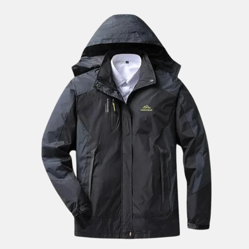 Wom Jacket - Woven Fabric - Crew Neck With Hood - Hip Length - Regular Fit