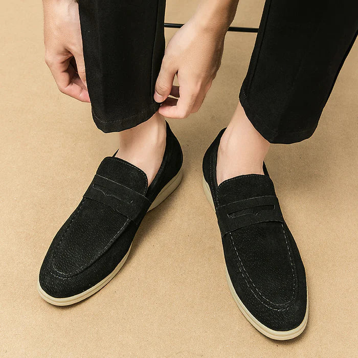 Vintage Suède Loafers voor Heren