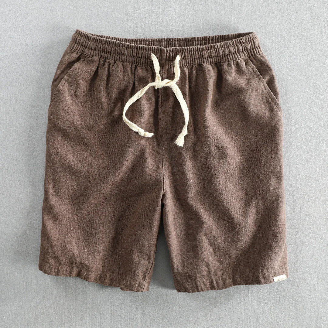Comfortable casual shorts made of soft linen