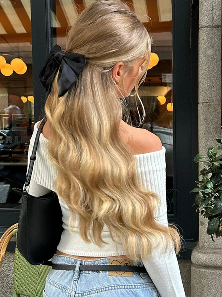 Isla Knitted Off-Shoulder Top | Long-Sleeve Top