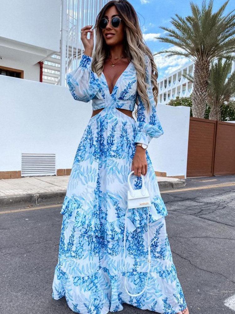 Stylish Floral Print Maxi Dress – Flowing and Feminine