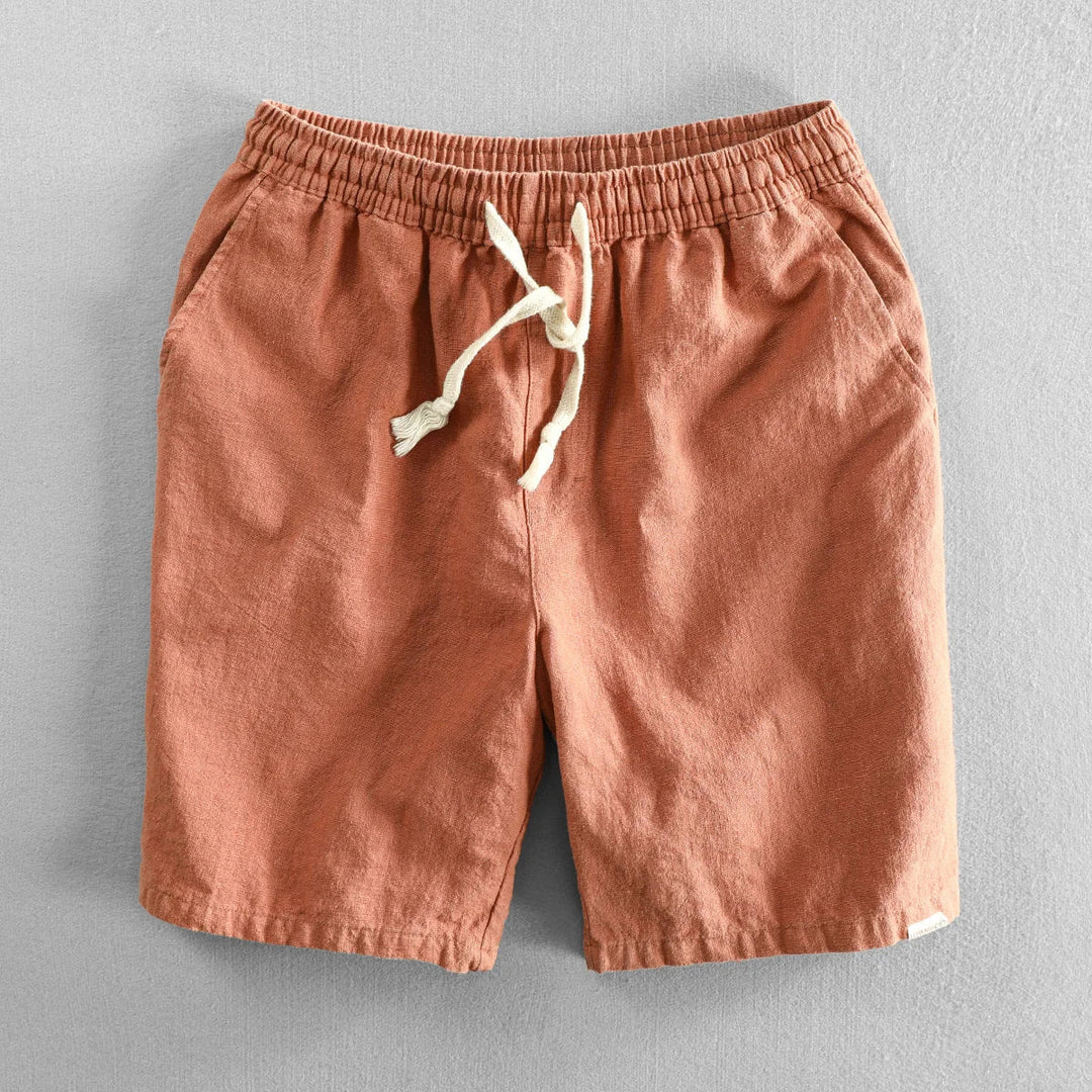 Comfortable casual shorts made of soft linen