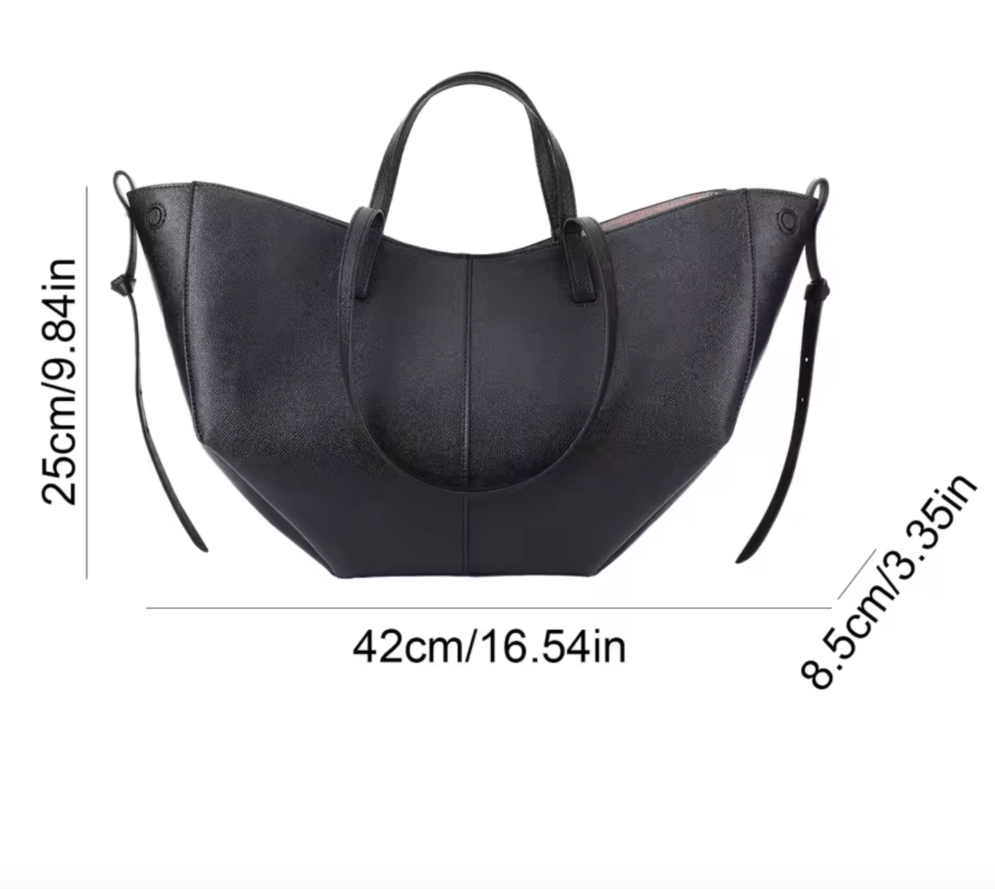 Stylish Spacious Leather Shopper for Ladies