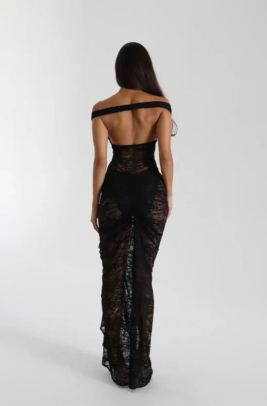 Beautiful Meglena Grace Lace Midi Dress for Women