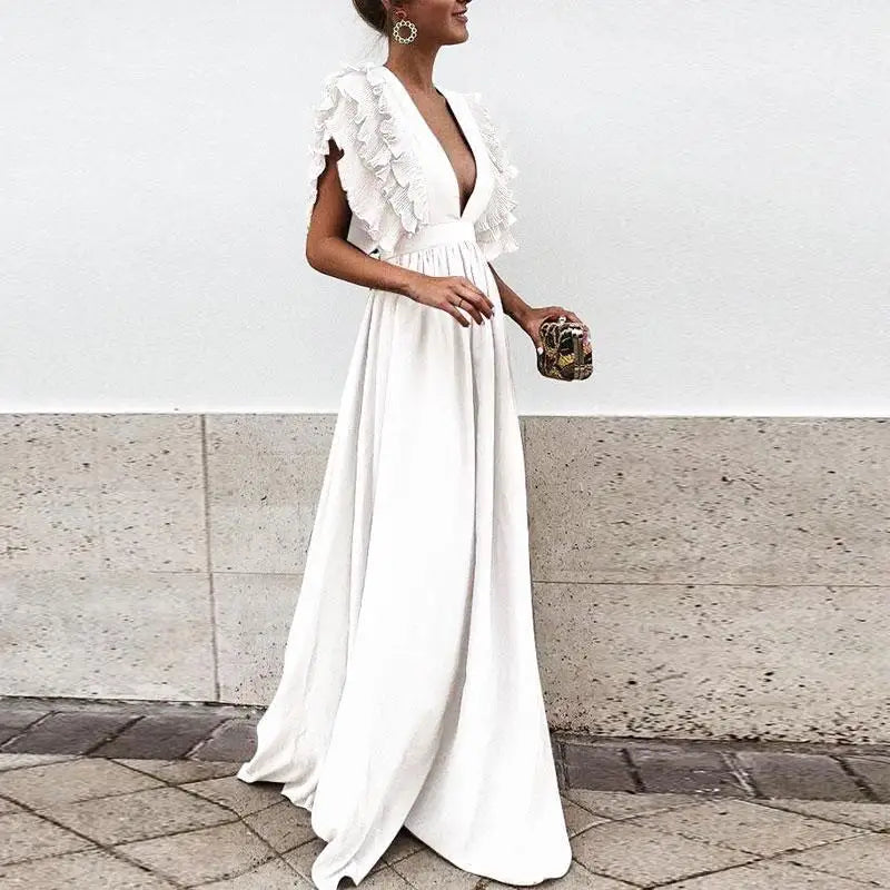 Elegant Loose Fit Maxi Dress for Women