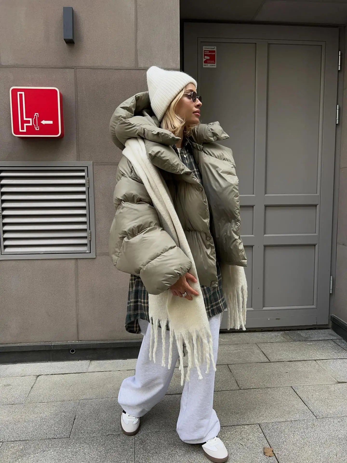 Nova Oversized Puffer Jacket | Hooded Hip-Length Jacket