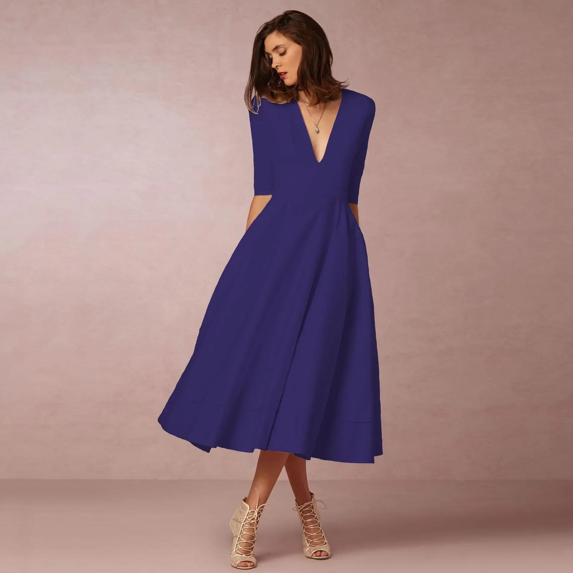 Elegant and Timeless Midi Dress for Women