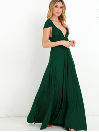 Elegant maxi wrap dress designed for women