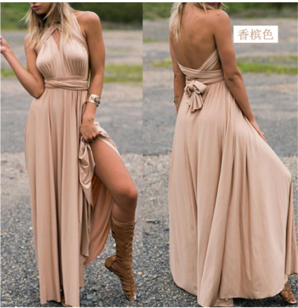 Elegant maxi wrap dress designed for women