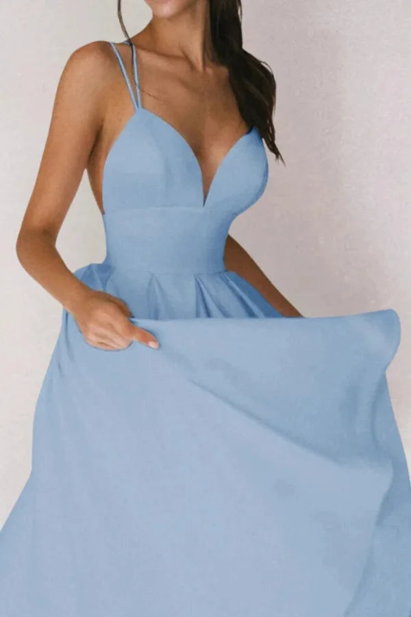 Trendy V-Neck Maxi Dress