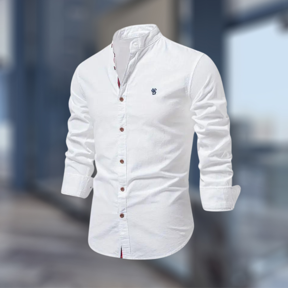 Casual Polo Shirt For Men With Long Sleeves
