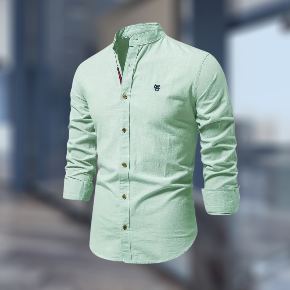 Casual Polo Shirt For Men With Long Sleeves