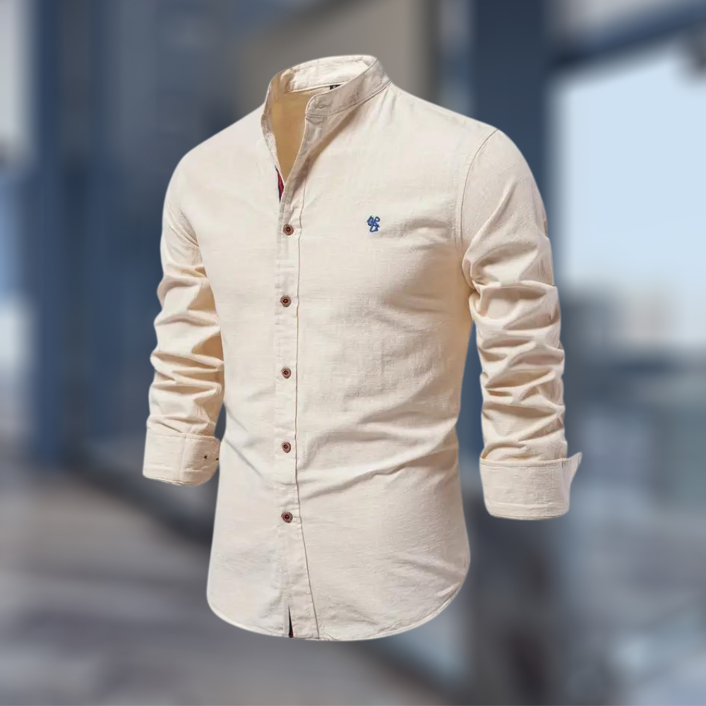 Casual Polo Shirt For Men With Long Sleeves