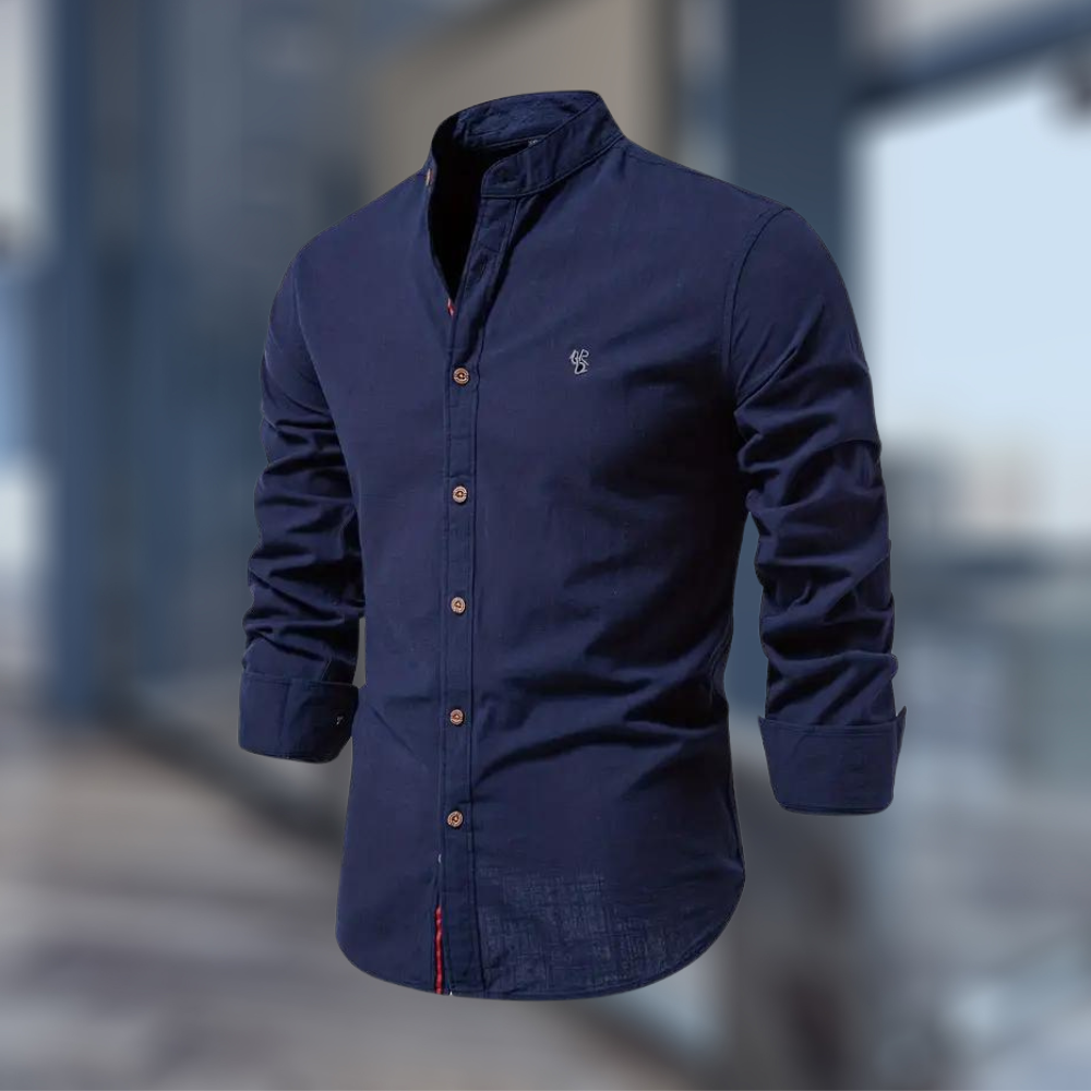 Casual Polo Shirt For Men With Long Sleeves