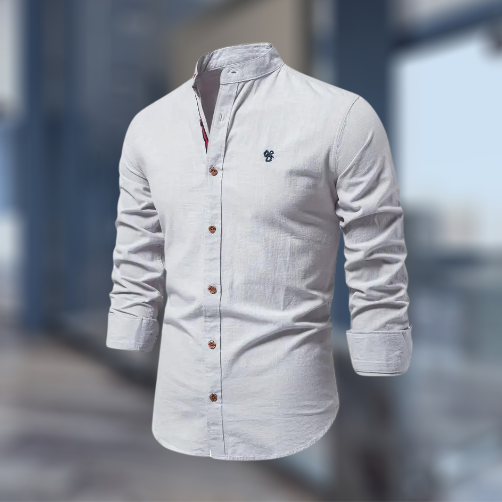 Casual Polo Shirt For Men With Long Sleeves