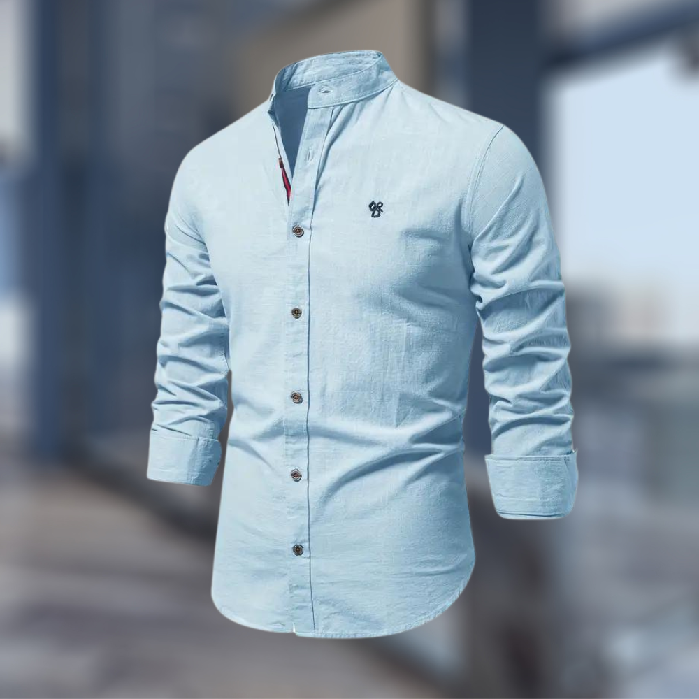 Casual Polo Shirt For Men With Long Sleeves