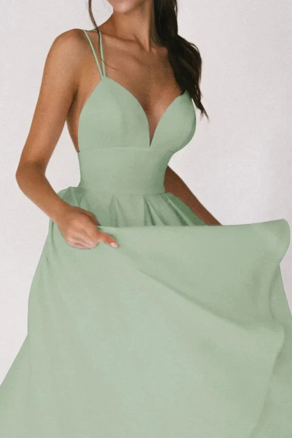 Trendy V-Neck Maxi Dress