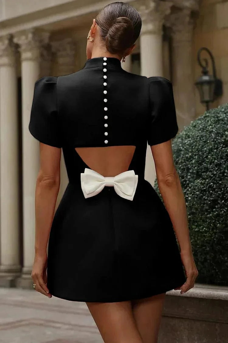 Flora Mini Dress With Floral Sleeves