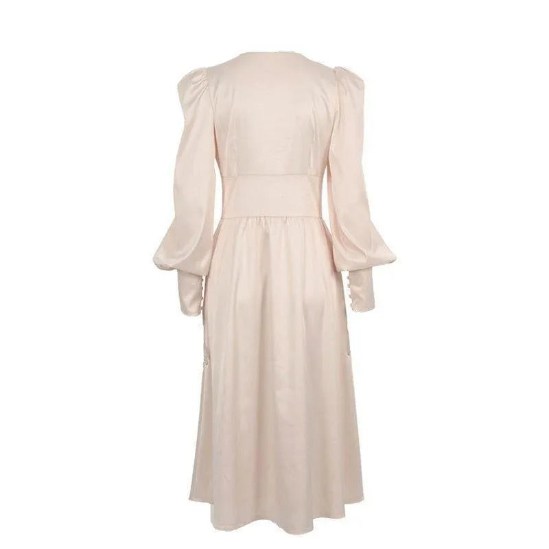 Vienna Whispers satin midi-dress for women