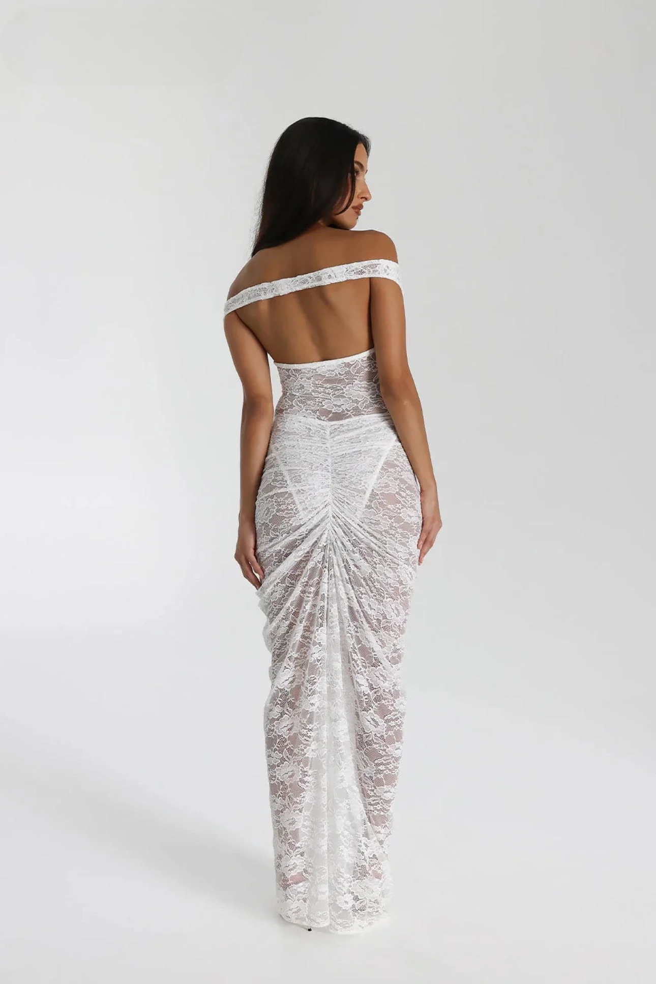 Beautiful Meglena Grace Lace Midi Dress for Women