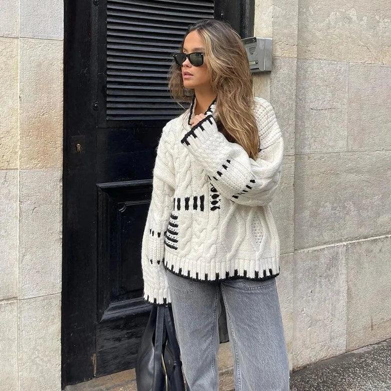 Amelia Turtleneck Sweater | Impressionistic Stitches Sweater