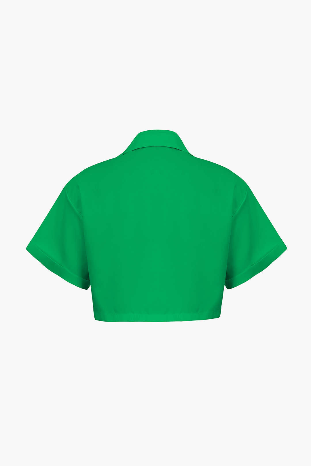 Basic Shirt With Flap Pocket And Turn-Up Hem