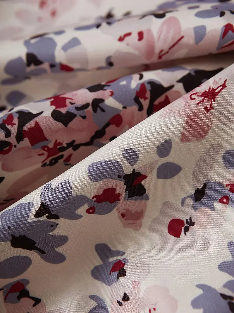 Women's Bomber Jacket with Floral Pattern – Comfortable and Fashionable