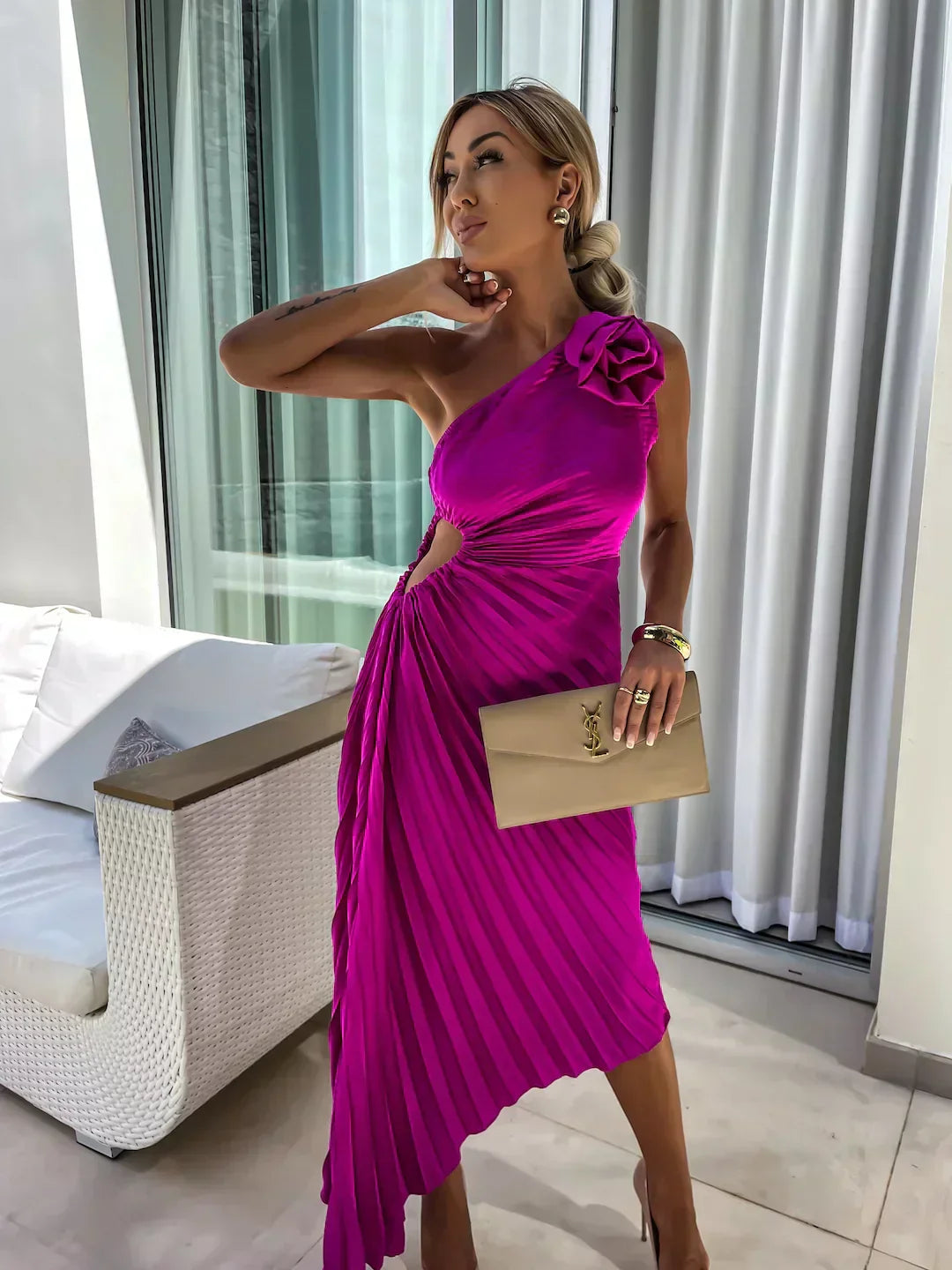 Elegant Ladies Romantic Floral Dress