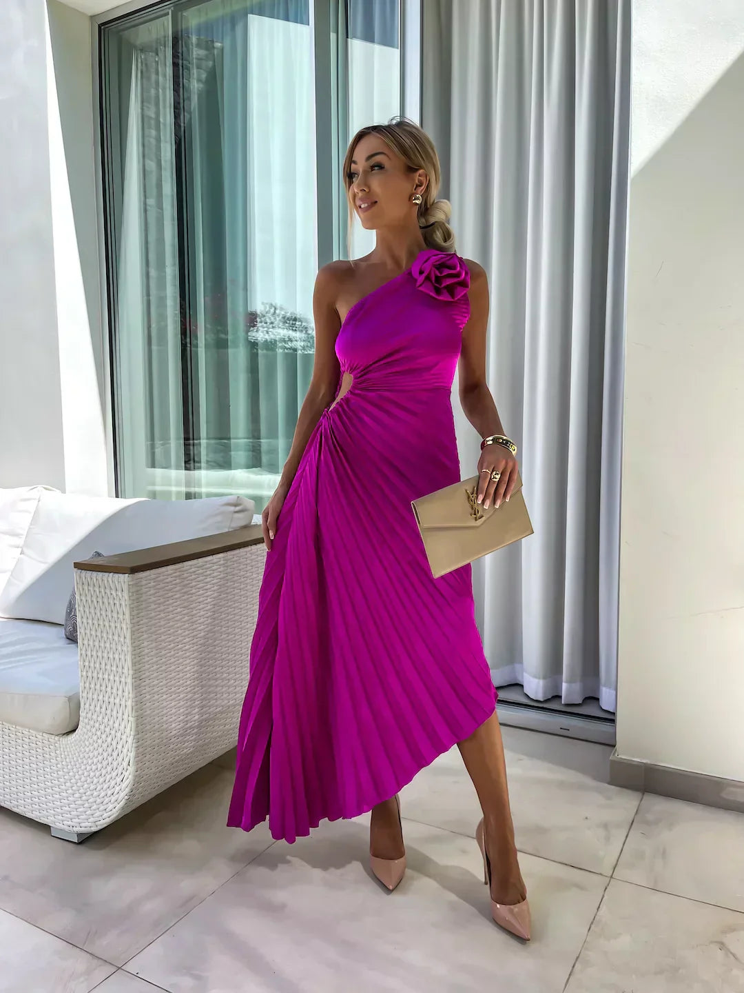 Elegant Ladies Romantic Floral Dress