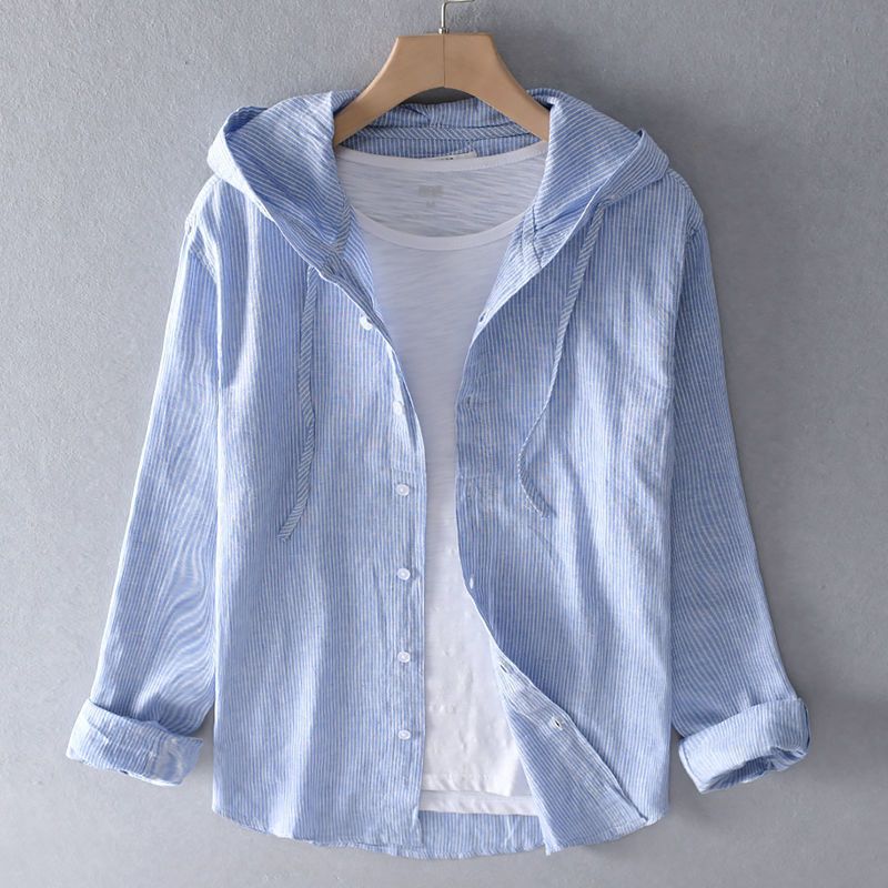 Stylish linen hoodie