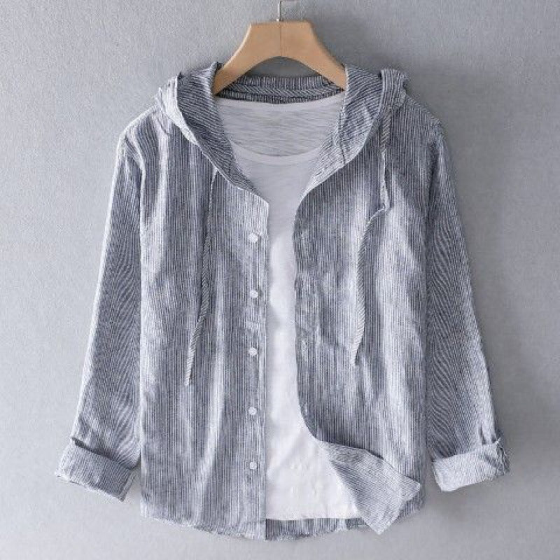 Stylish linen hoodie