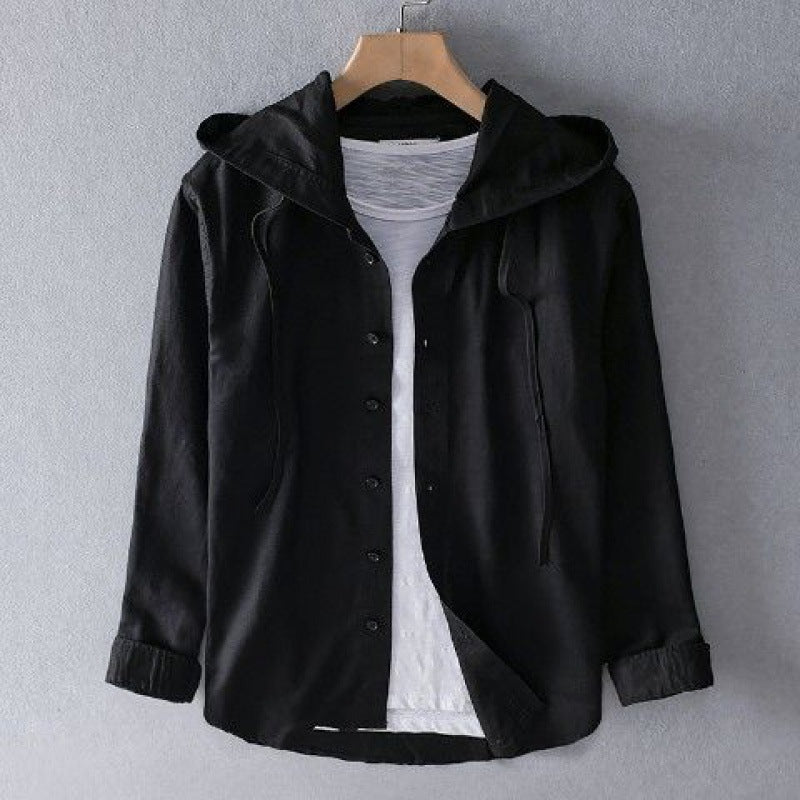 Stylish linen hoodie