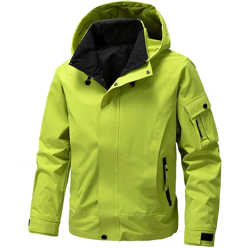 Men's Jacket – Regular Fit – Water-repellent – Hood – Multiple Pockets