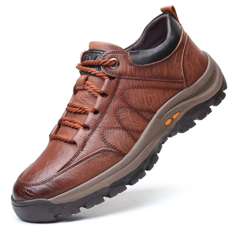Orthopedic leather shoes for men