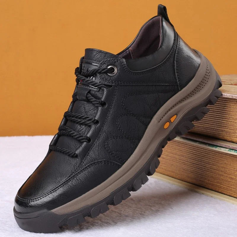 Orthopedic leather shoes for men