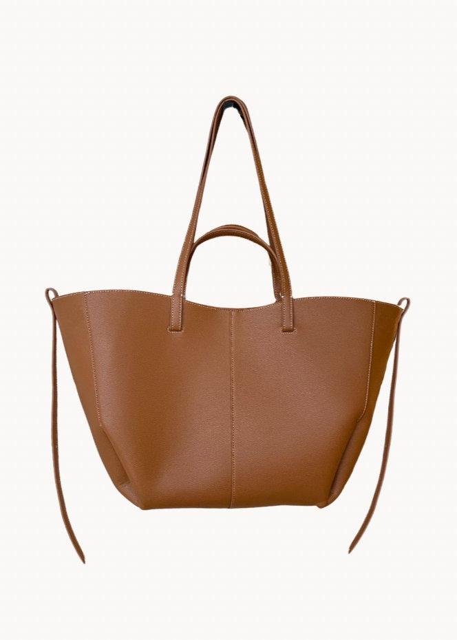 Elegant Taske Handbag Camel for women