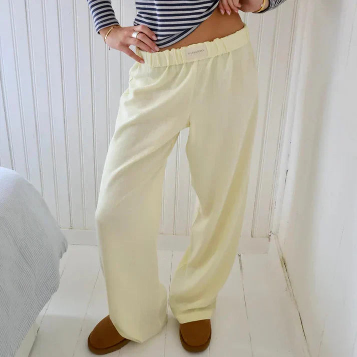 Samantha Wide Linen Trousers – Perfect for the Summer