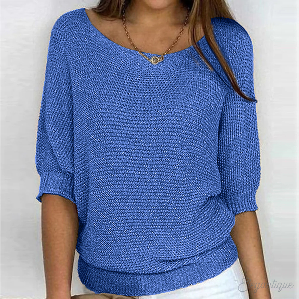 Soft knitted sweater for women