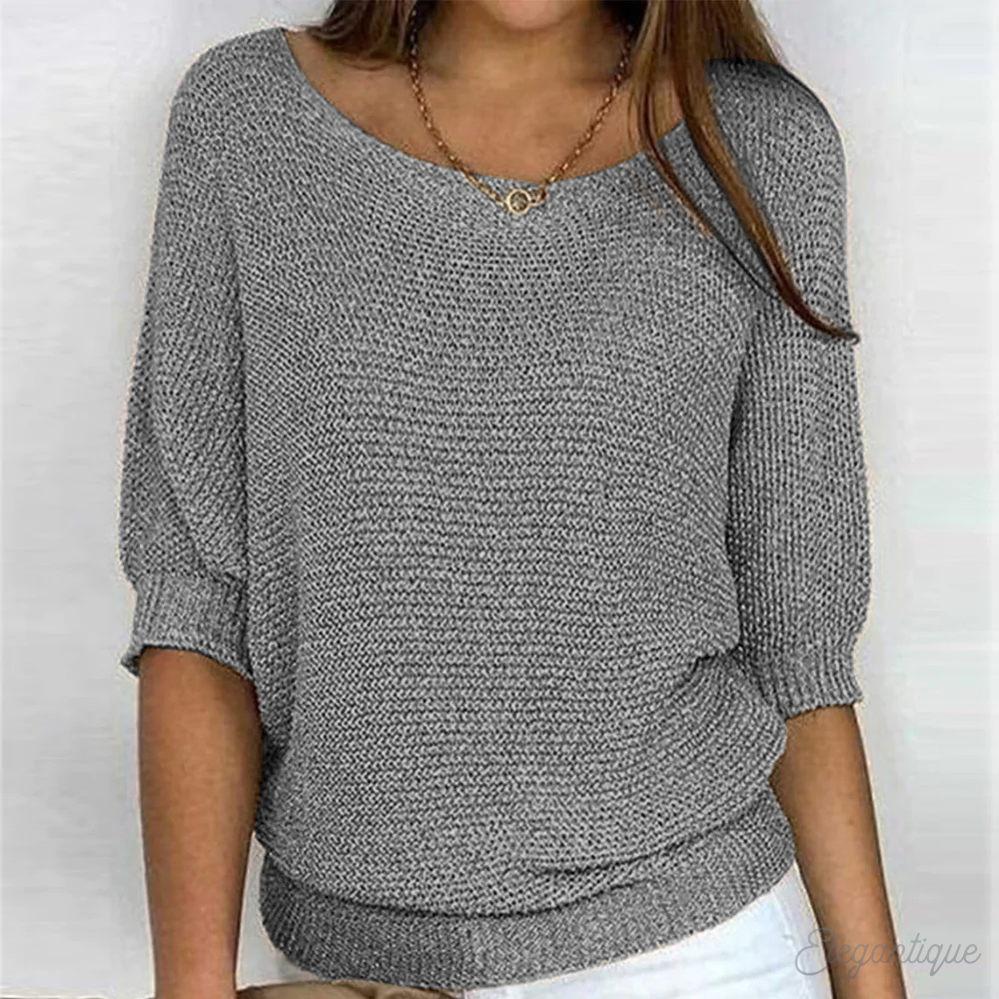 Soft knitted sweater for women