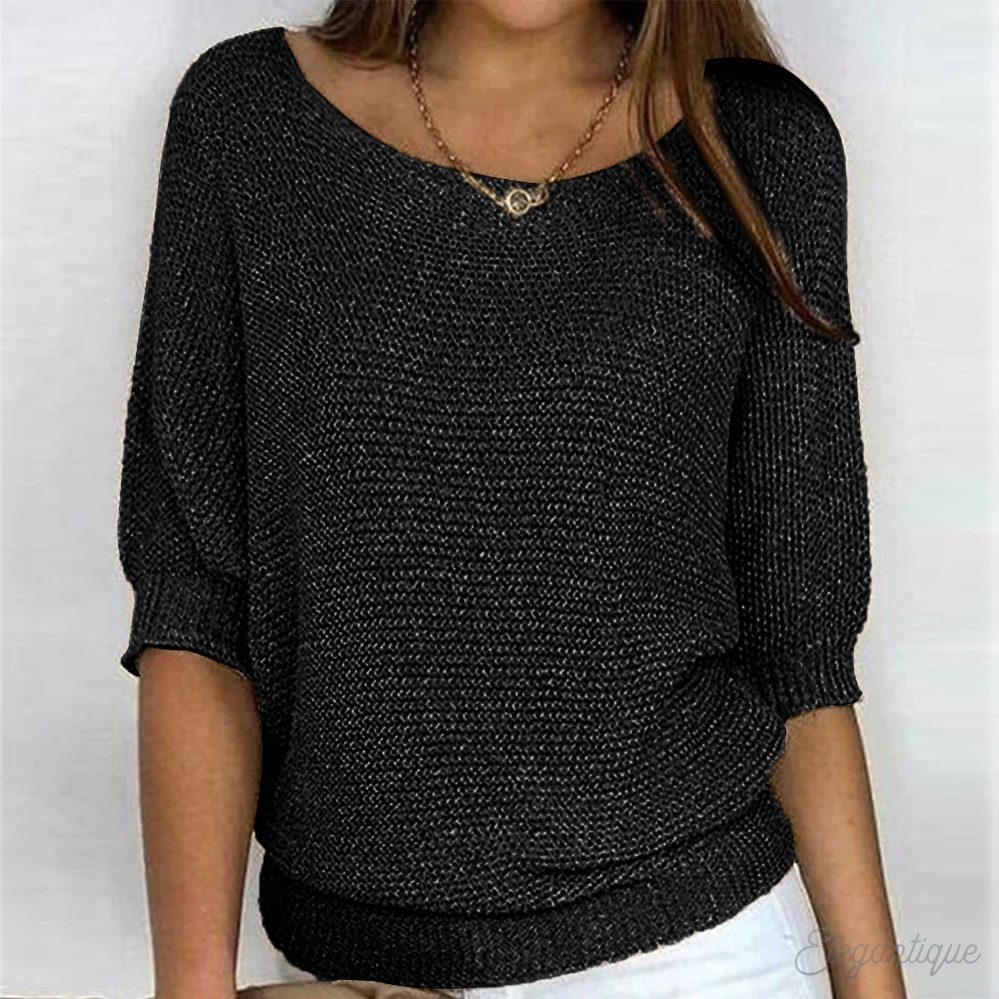 Soft knitted sweater for women