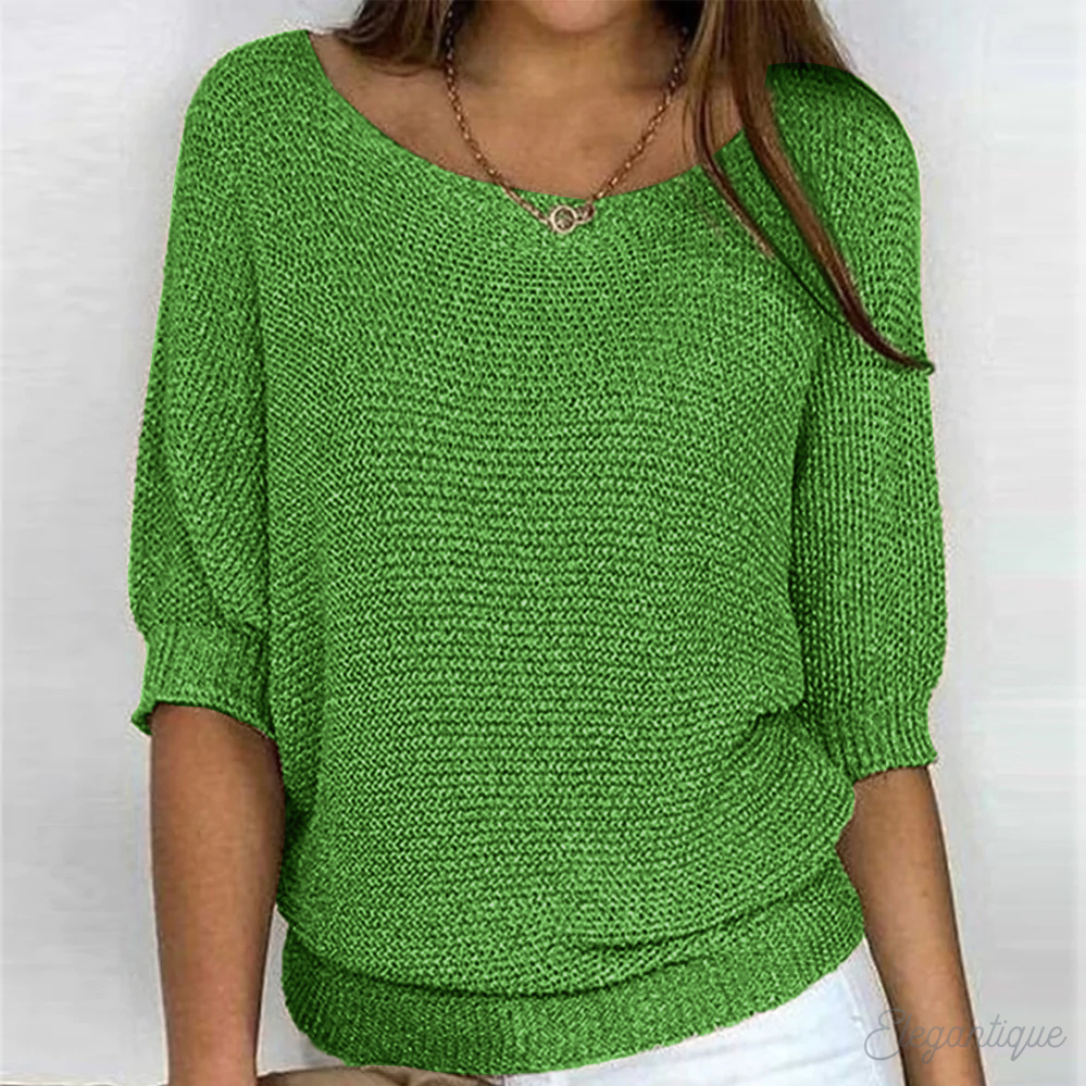 Soft knitted sweater for women