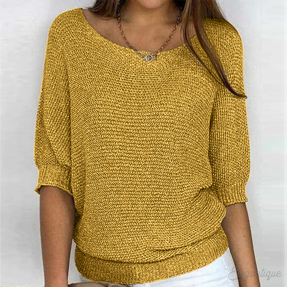 Soft knitted sweater for women