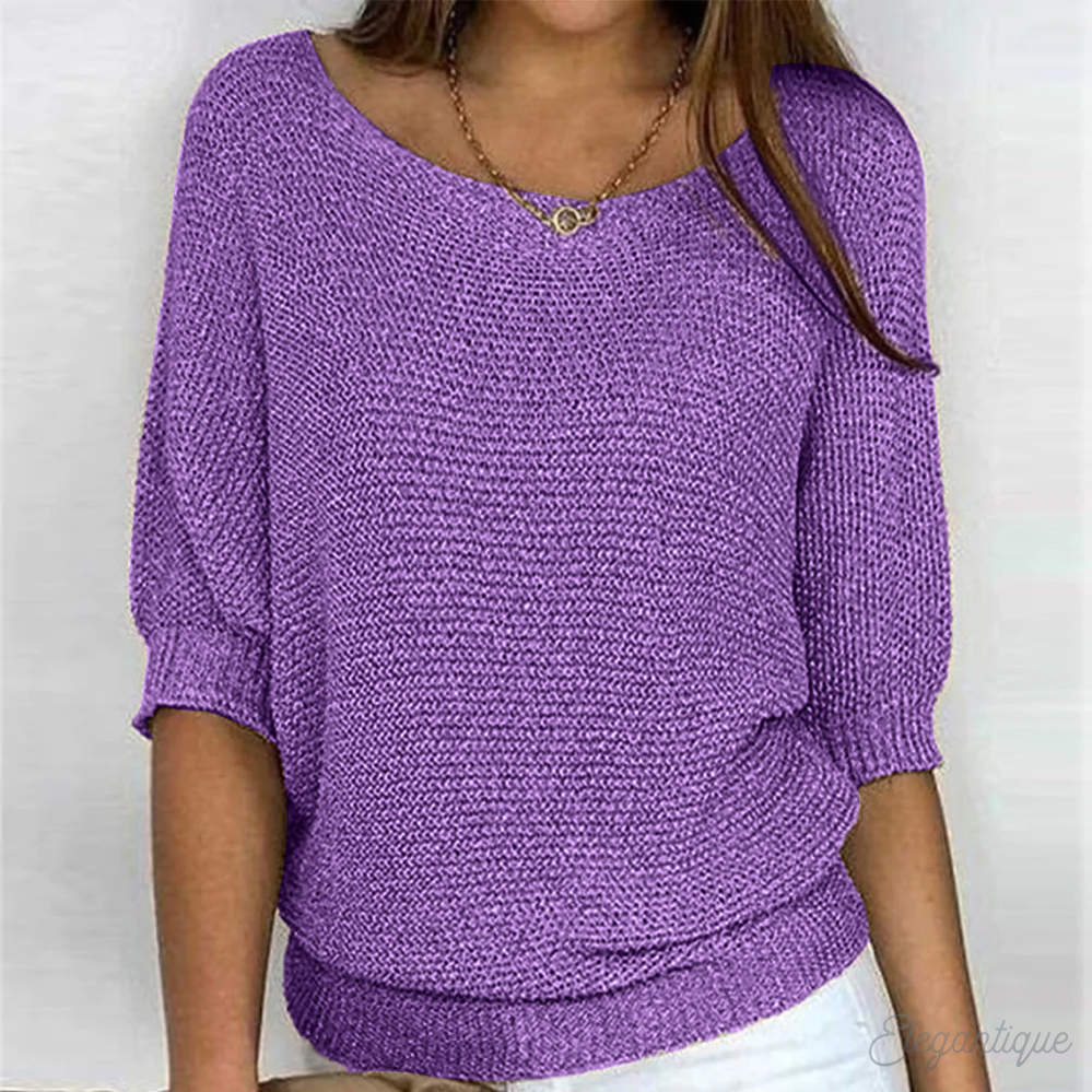 Soft knitted sweater for women