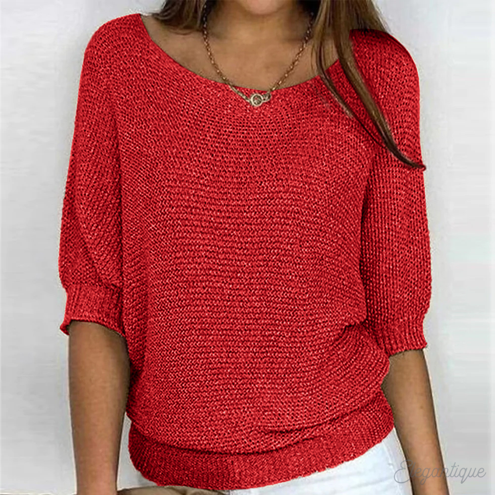 Soft knitted sweater for women