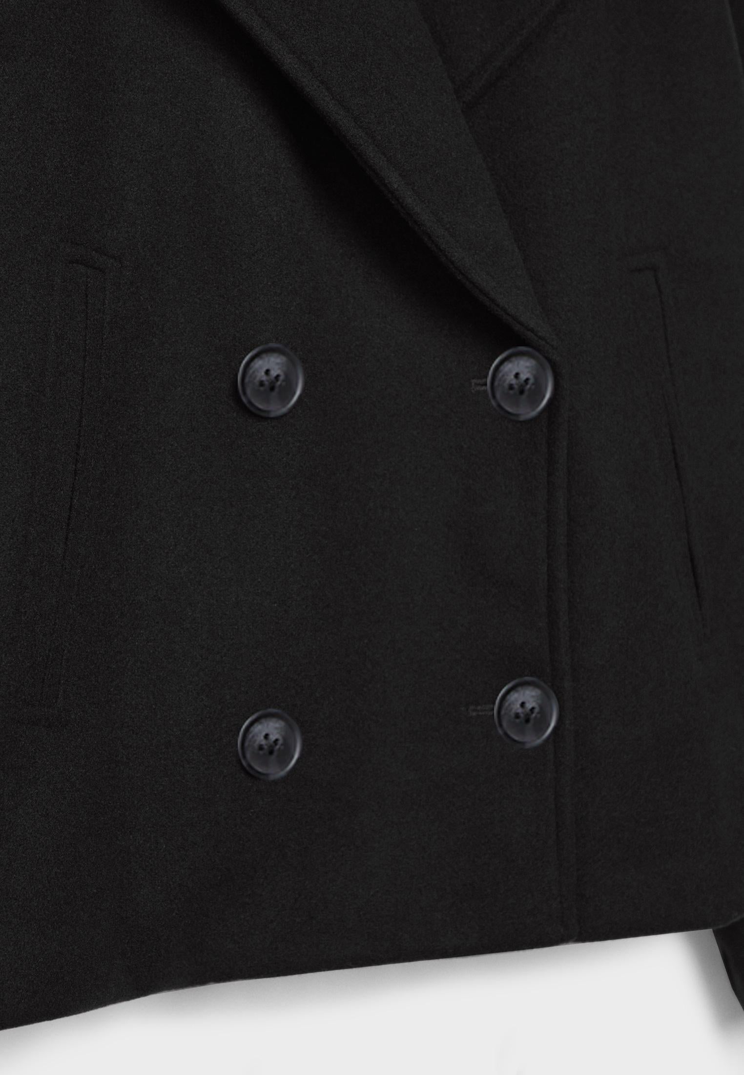 Arta Double-Breasted Coat | Buttoned Coat