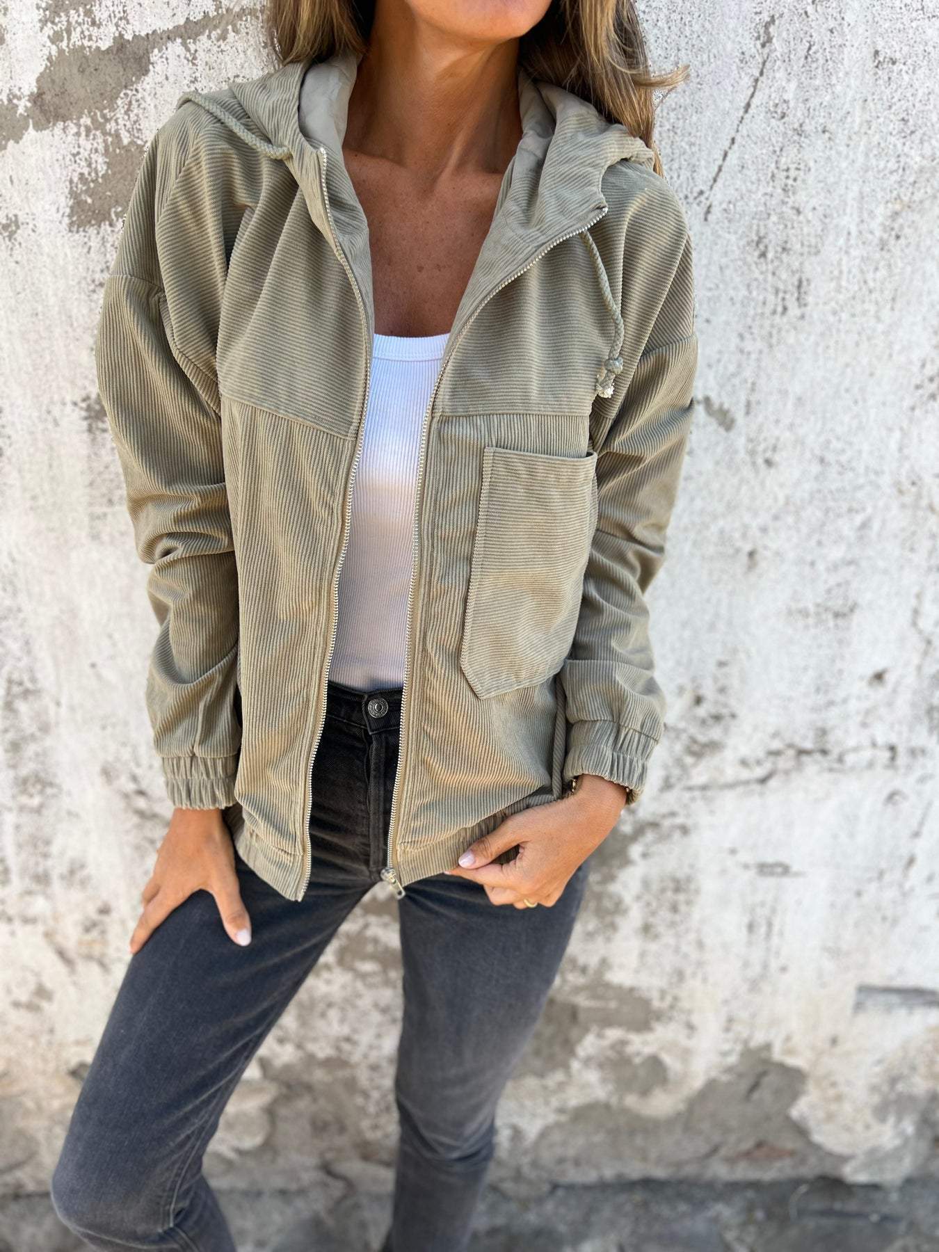 Stijlvol Corduroy Jack met Rits – Tijdloos en Comfortabel