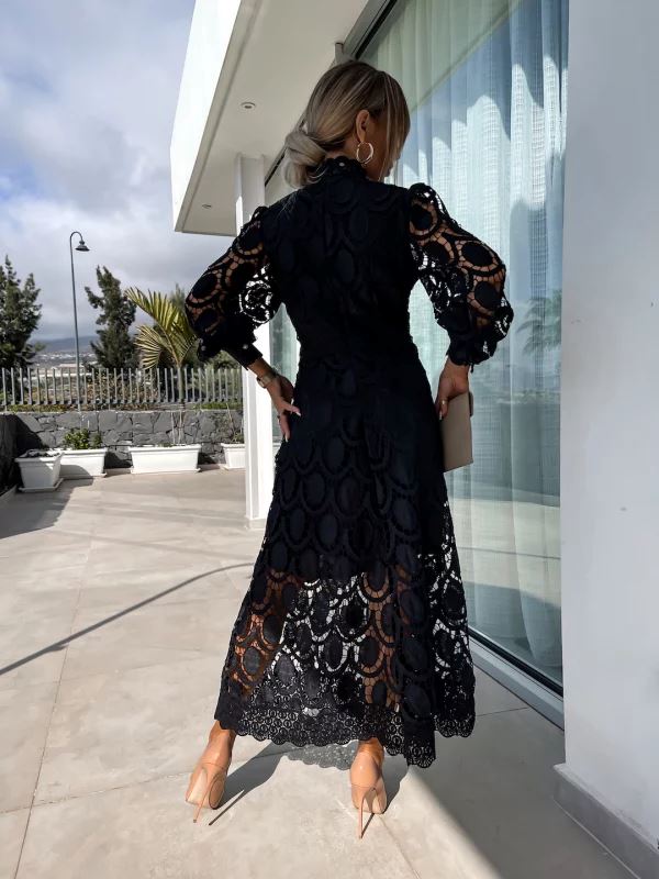 Karin Elegante Kant Maxi Jurk