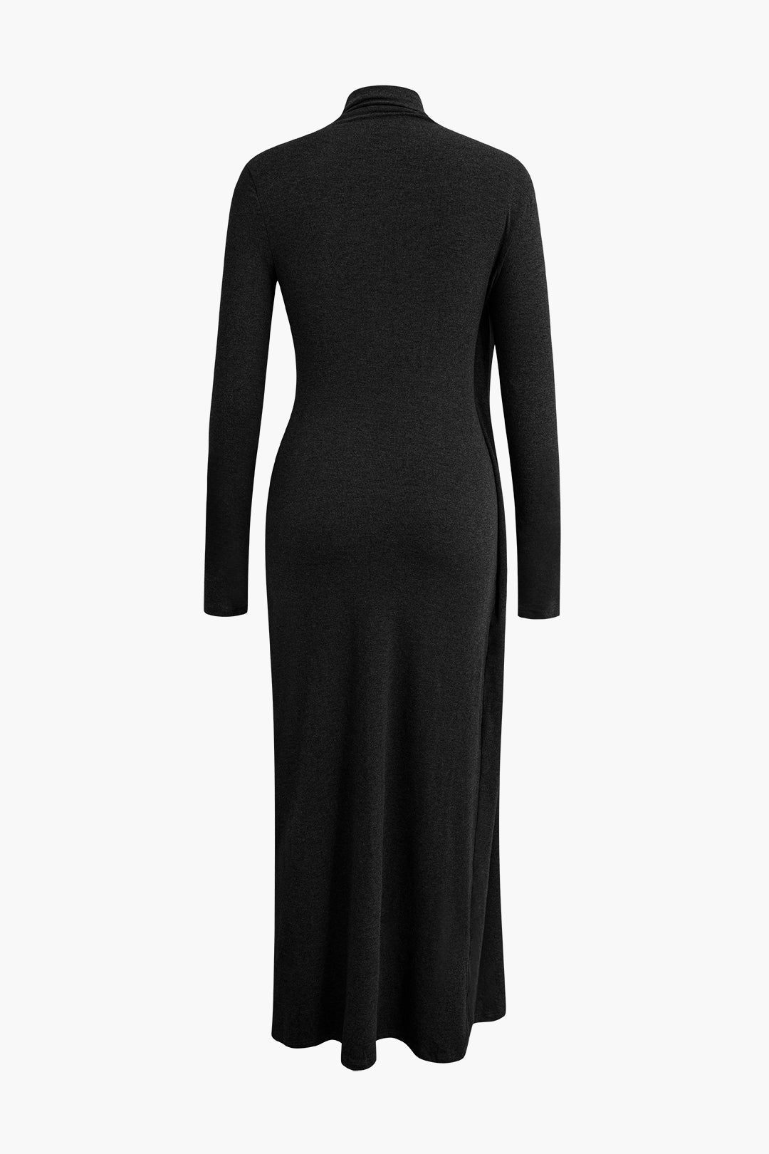 Maxi-jurk met hoge hals en split